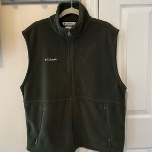 Columbia Fleece Vest Dark Green